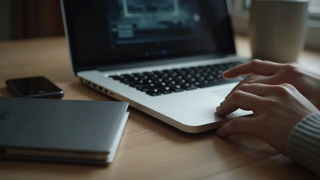 MacBook connected to external drive running Time Machine backup